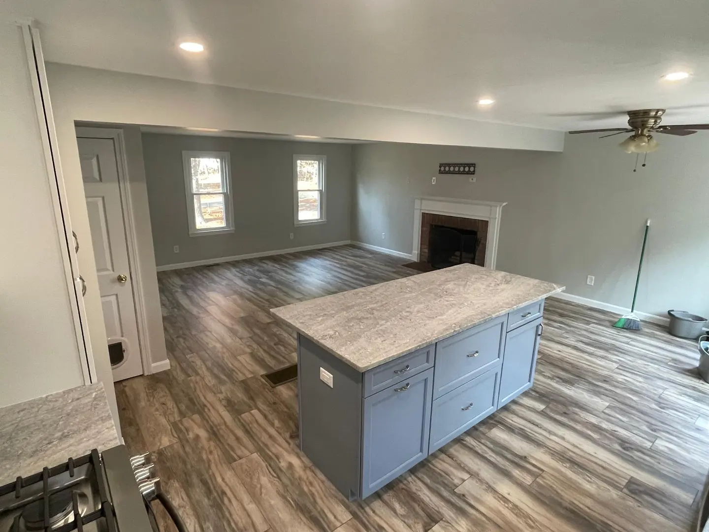 Completed interior remodel on Cape Cod by COSTA LVM Home Service